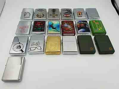 Zippo lighter lot of 26 60th Anniversary D-Day brass Jim Beam Harley-Davidson