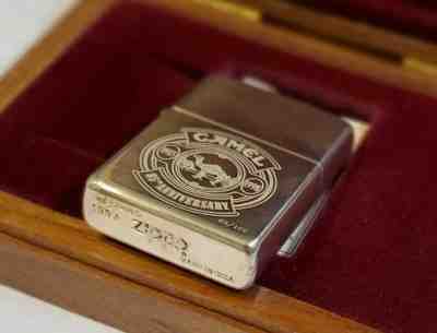 Camel Zippo 85th Anniversary Sterling Silver Z 257 RARE 63 of 100 Made And BOX 