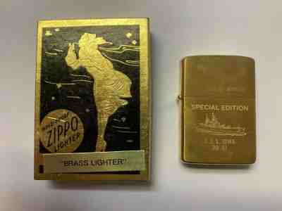 ORIGINAL VINTAGE ZIPPO LIGHTER - USS IOWA BB-61 SPECIAL EDITION