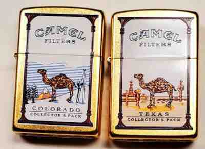Zippo Camel State Collectors Pack C0 and TX 1941 Replica CZ  Only 50 Made 2004