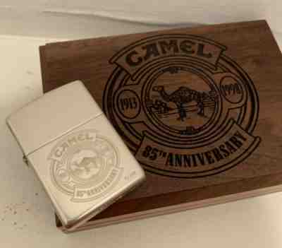 1997 Camel Zippo Joe Camel 85th Sterling Silver 7 of 100 Sealed Box CZ 257