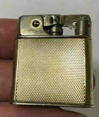 Small Vtg Semi-Automatic Mylflam-Style Lighter w/14k 585 Gold Sleeve/Wrap, Bijou