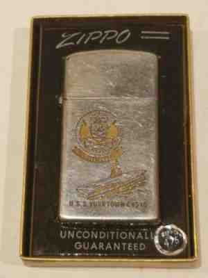 1967 Vintage Zippo USS YORKTOWN CVS-10, WW2 Essex-class Aircraft Carrier. NAVY