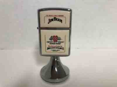 Vintage Jim Beam Bourbon Whiskey Table Cigarette Lighter Unstruck