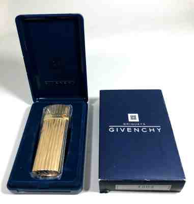 Original Givenchy 1504 Lighter in Gold Filled w/Case & Papers NOS Japan (#CM)