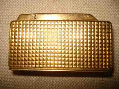 ANTIQUE GERMANY IBELO CIGARETTE LIGHTER GOLD GILDED IBELO LIGHTER PERFECT