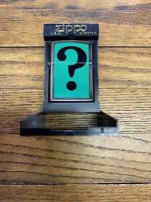 Vintage Zippo Question Mark Lighter BARRETT SMYTHE RARE Batman Joker Riddler ?