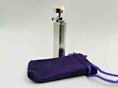 Dunhill Sylphide Silver Sterling Gas Lighter Overhauled 3 Mth Guarantee AO17