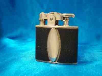 Vintage 1928 Ronson De-Light Standard Black Leather, Excellent Condition