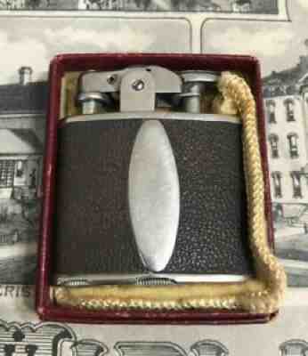 Early Ronson Standard Delight w/ Brown Leather in Original Box