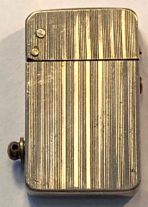 Rare Antique German Push Button Semi-Automatic Rasp Lighter Circa 1915 WW1
