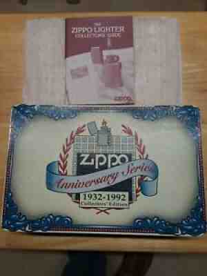 ZIPPO ANNIVERSARY SERIES, 1932-1992 COLLECTORS EDITION, 6 Lighter Set