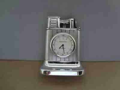 DUNHILL LONGITUDE TABLE LIGHTER W/ INSET CLOCK - LIMITED EDITION 0693 / 1300