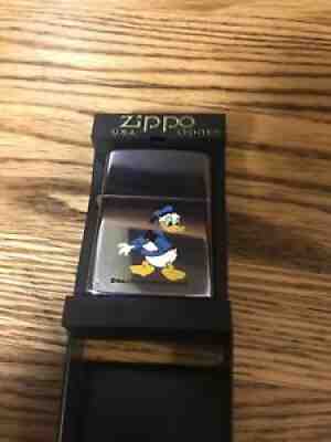 Very Rare Vintage Donald Duck Zippo Lighter New Unfired!