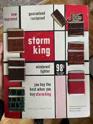 1960â??s StormKing Windproof Lighter Store Display