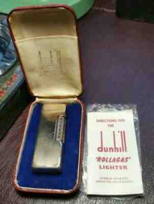 Newly Serviced with Warranty Dunhill Solid 9ct Gold Rollagas Lighter UK Hallmark