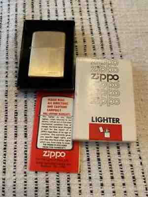 Vintage Zippo Lighter 10k Gold Filled With Box