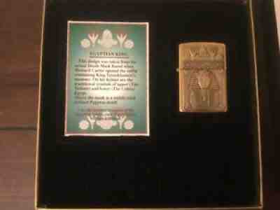 Treasures From the Tomb Brass Egyptian King 1999 zippo lighter