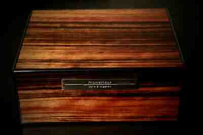 PROMETHEUS LIMITED EDITION MILANO SERIES MACASSAR EBONY HUMIDOR 50 COUNT BNIB