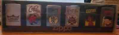 Rare Flame Rite / Smoke King live signatures Zippo lighter box set