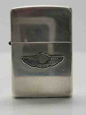 HARLEY-DAVIDSON 100th ANNIVERSARY STERLING SILVER ZIPPO LIGHTER #756 of 2003