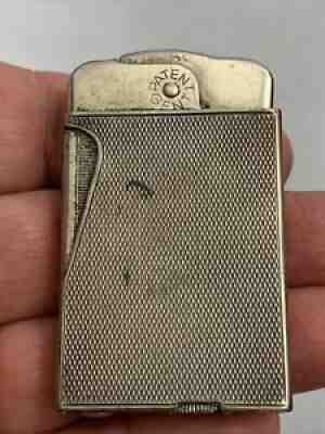 Vintage Dubsky GENT Pocket Lighter - .800 Silver Sleeve - Made In Austria