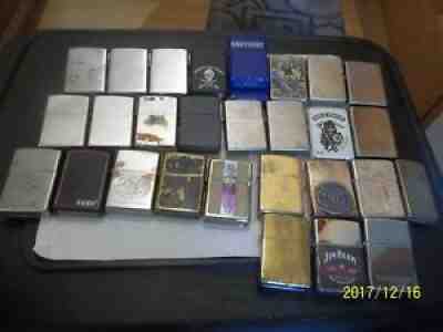 29 zippo lighters lot 1990's-2000's