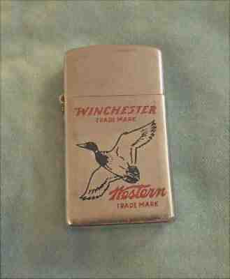 Winchester Western Trademark Cigarette Lighter Park Industries Zippo Slim Size