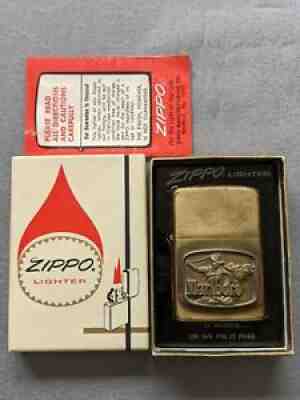 VINTAGE 1976 MARLBORO COWBOY ROPER SOLID BRASS ZIPPO LIGHTER MIB MEGA RARE