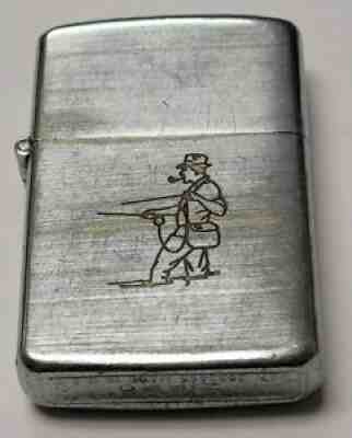 Vintage Zippo 1937-1950 Hunter Line Drawn Lighter | 3 Barrel | ULTRA RARE |