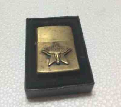 Vintage Zippo 1979 Brass  Marlboro Longhorn Star Steer Lighter