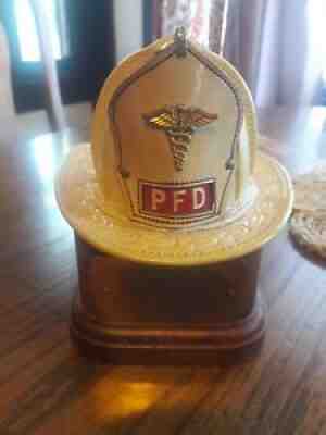 Paterson Fireman Battalion Helmet Evans Lighter FMBA Fire Surgeon 1959-64 Award