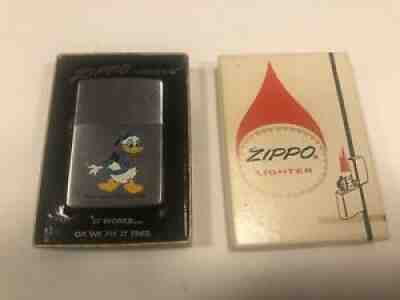 Vintage Unused 1976 Walt Disney Donald Duck Zippo Lighter in the Box