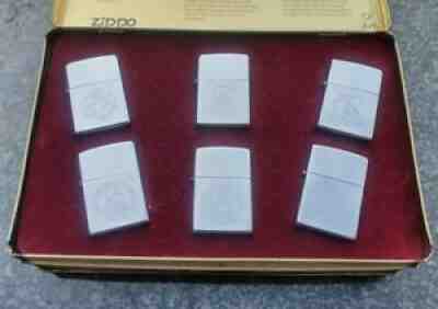ZIPPO, 60TH ANNIVERSARY 6 LIGHTER SET ((EXTREMELY RARE))