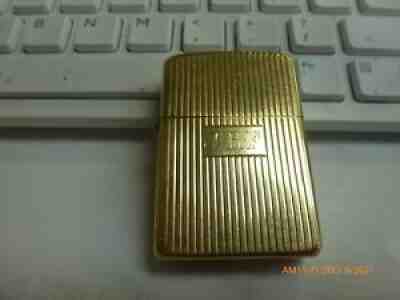 14k Gold Vintage Zippo Lighter Engraved Working Condition Keepsake Gift