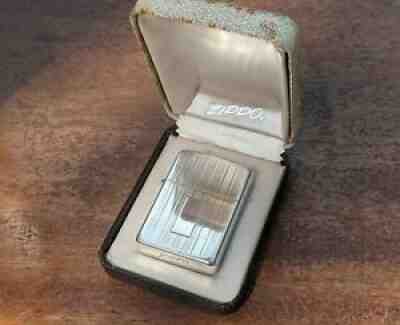 Vintage Zippo Sterling TIFFANY & CO STERLING SILVER ENGINE TURNED