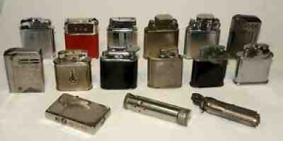 15 unusual vintage petrol lighters - all with flaws or missing parts colibri KW