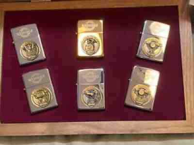 1994 Vintage Zippo Harley Davidson Engine Series Set Zippo Lighters - Rare/MINT