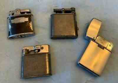 4 Old Antique & Vintage Lighters 1925 Dunhill, Mylflam, Ronson, Sarome Lot