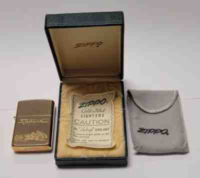 Vintage Zippo 1950s 10k Gold Filled Lighter | 1/2!!! | UNUSED | ULTRA RARE |