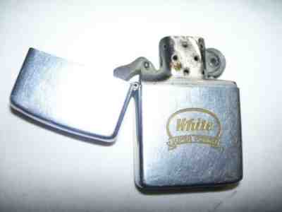 Old Vintage Zippo Lighter 3 Barrel 14 Hole Chimney 203262695 WHITE SUPER POWER