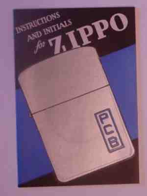 4 Barrel 1938-41 Zippo GUARANTEE PAPERWORK Instruction Near Mint