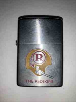 ZIPPO FULL SIZE LIGHTER, 1970 - 71, WASHINGTON REDSKINS FOOTBALL YELLOW HELMET