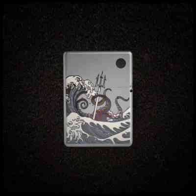 New Rare Prometheus Design Werx SPD Titanium Lighter - Kraken Wave + AT Tad Gear