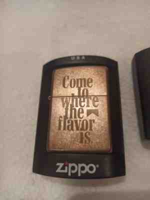 Zippo marlboro solid copper. 2002.very rare.