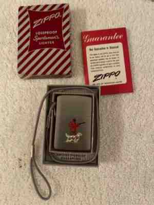 Vintage 1950â??s Zippo Lighter Lossproof Hunter in Rare Box!