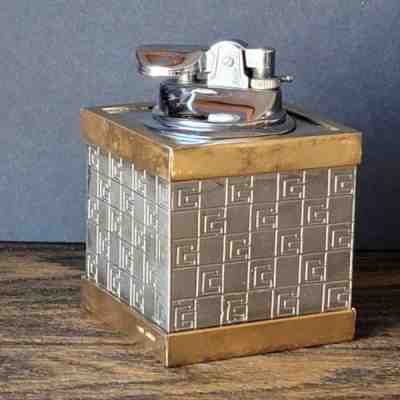 Gucci Vintage Silver Metal Cylinder Table Lighter Home Decor – OPA Vintage