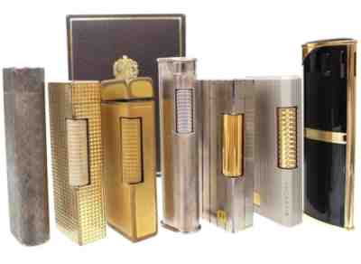 LOT 7set Dunhill Cartier Givenchy Vintage Gas Lighter 5 days Limited Listing