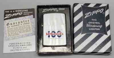 New ListingVintage RARE 1958 Zippo Lighter Niagara Falls Mccormicks Candy & Biscuits MIB!!