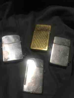 Vintage lighters (4) dubsky l.o. 1922, RK modell 1911, RK baker, bernhardt usa